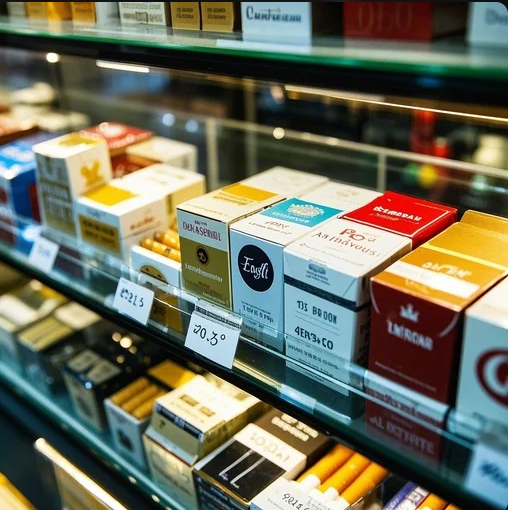 独家信息！免税店里的蓝色玉溪香烟, 品质卓越, 引领时尚消费潮流